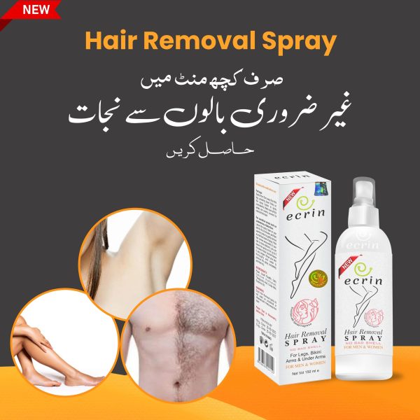 150ml Ecrin Hair Remover Spray – | Best Quality Hair Removal Spray | Body Hair Removal Spray ( With Box )