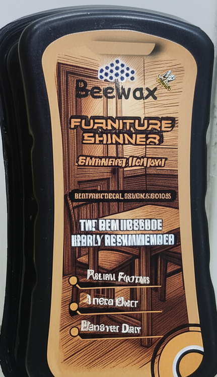 Beeswax Furniture Shiner Sponge – Wood Polish & Cleaner for a Natural Shine