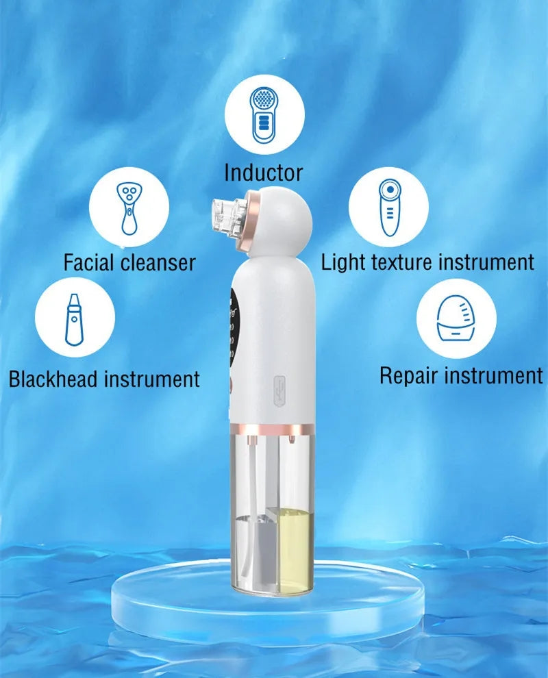 Bubble Facial & Blackhead Remover – Deep Cleanser for Acne, Pores & Glowing Skin | Pimple & Oil Control tool | Blemish-Fighting & Matte Finish | Bubble Technology Pore Purifier