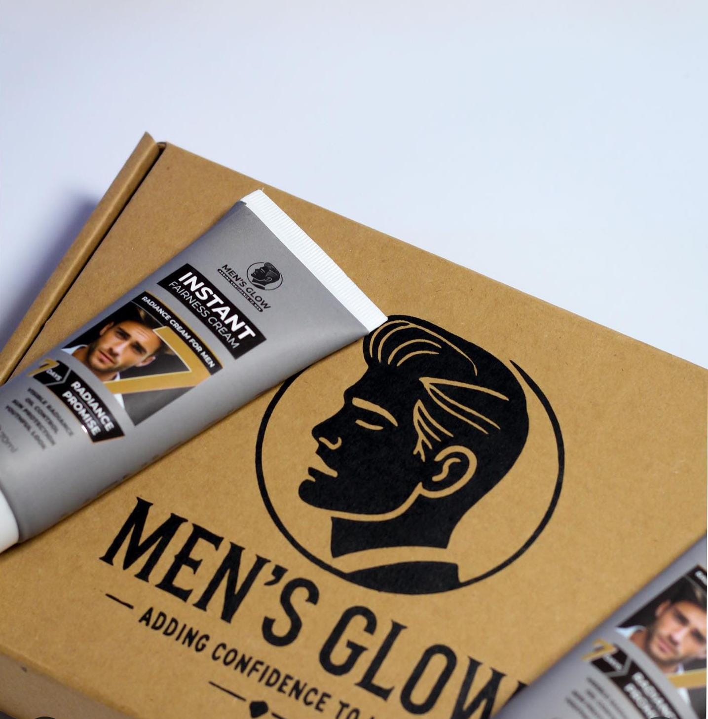 Men's Glow Facewash Bundle – Facewash + Whitening Cream Combo Set