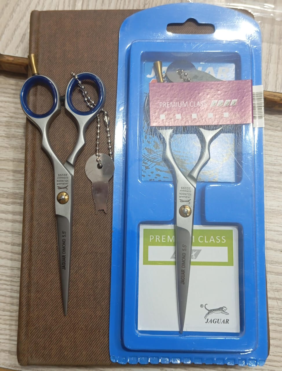 5.5” Professional Hair Cutting Scissors – Premium Stainless Steel Salon Shears with Finger Rest & Adjustment Key