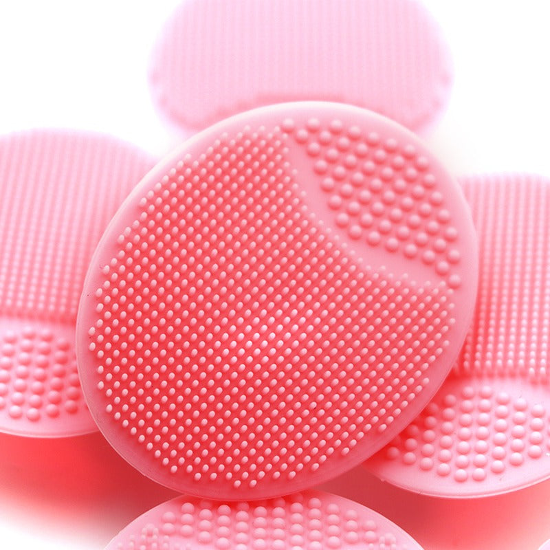 Soft Silicone Face Cleansing Brush Pad – Gentle Facial Washing & Exfoliating Massage Tool for Deep Pore Cleansing | Blackhead Removal & Skin Care | Soft Silicone Face Massager - (Random Colors)
