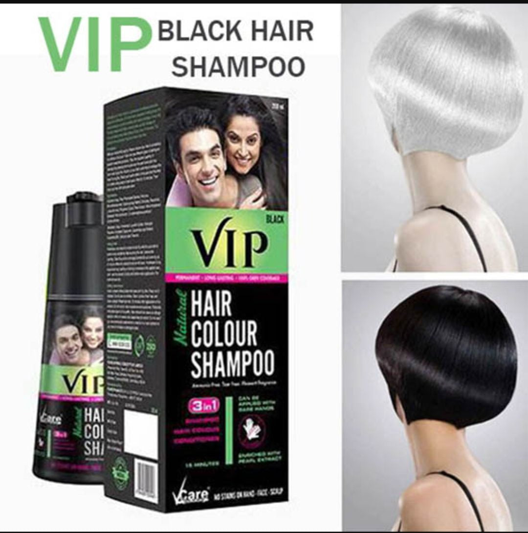 5-in-1 Hair Colour Shampoo Brown – Natural Ammonia-Free Hair Dye for Hair, Beard, Moustache & Body Hair (180ml)