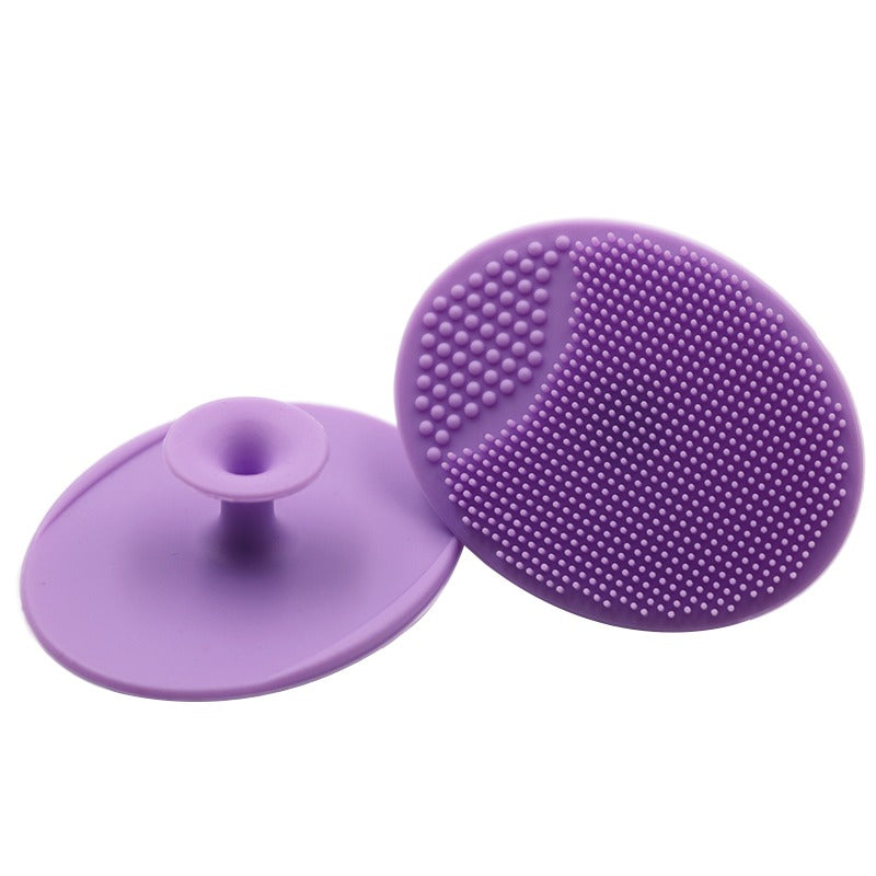 Soft Silicone Face Cleansing Brush Pad – Gentle Facial Washing & Exfoliating Massage Tool for Deep Pore Cleansing | Blackhead Removal & Skin Care | Soft Silicone Face Massager - (Random Colors)