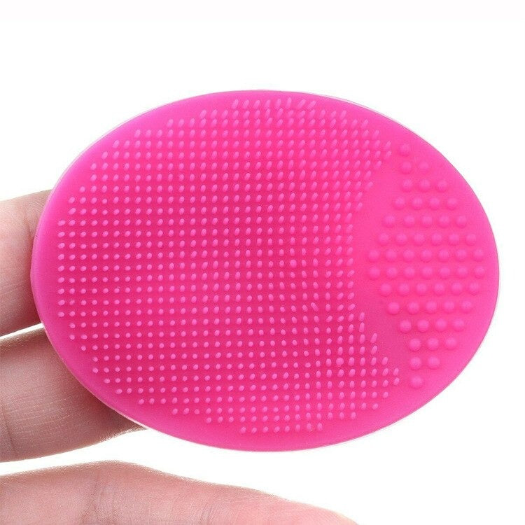 Soft Silicone Face Cleansing Brush Pad – Gentle Facial Washing & Exfoliating Massage Tool for Deep Pore Cleansing | Blackhead Removal & Skin Care | Soft Silicone Face Massager - (Random Colors)
