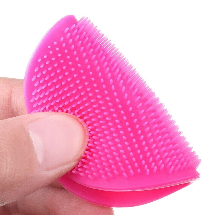 Soft Silicone Face Cleansing Brush Pad – Gentle Facial Washing & Exfoliating Massage Tool for Deep Pore Cleansing | Blackhead Removal & Skin Care | Soft Silicone Face Massager - (Random Colors)