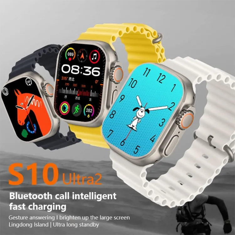 S10 Ultra 2 Smart Watch for Kids &amp; Adults | 7 Stylish Straps | Titanium Body | Magnetic Charger | Water Resistant