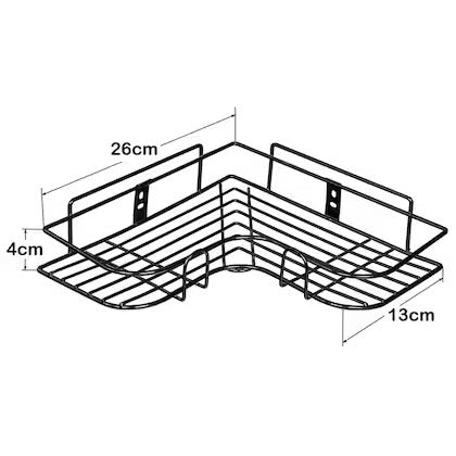 Shower, Bathtub, and Toilet Durable &amp; Rustproof Corner Storage Organizer