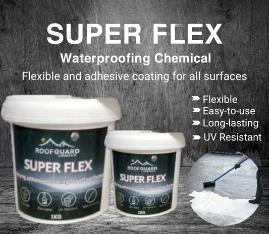 Super Flex Chemical 250GM , 500GM , 1KG - Waterproofing Chemical Waterproofing Sealant - Leakage Control Chemical - Waterproof Paint - Anti-leakage - Leakage Control Hydra Sealant Waterproof Agent