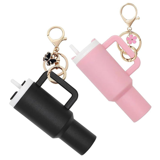 Colorful Mini Stanley Tumbler Key chain – Cute Miniature Tumbler Charm for Handbags, Backpacks &amp; Car Keys – Portable Stanley Cup Key chain Accessory -Random color | Key Chain | Stanley Key chain