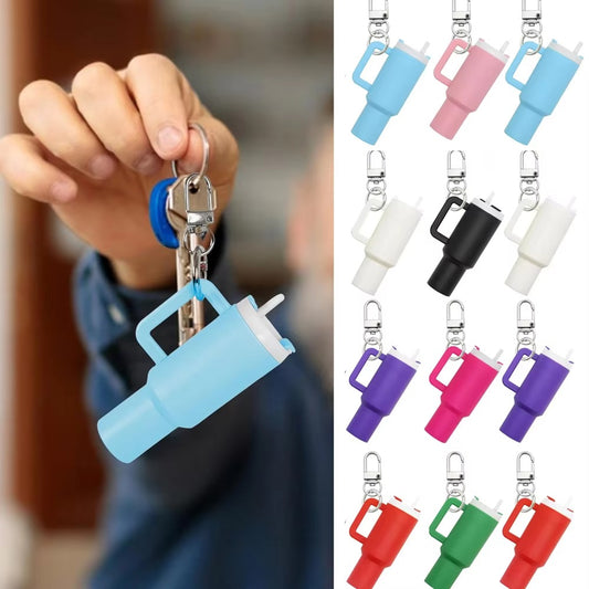 Colorful Mini Stanley Tumbler Key chain – Cute Miniature Tumbler Charm for Handbags, Backpacks &amp; Car Keys – Portable Stanley Cup Key chain Accessory -Random color | Key Chain | Stanley Key chain