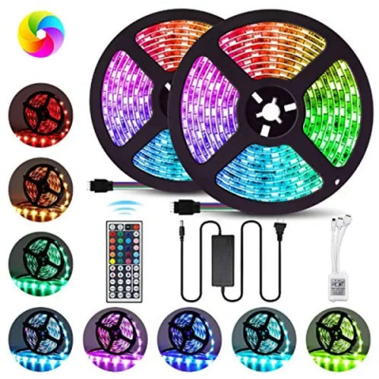 New Rgb Led Strip Top Quality With Remote And 12v Power Supply – Multicolor | Best Quality Rgb Light For Room Decoration Gaming Room Decoration